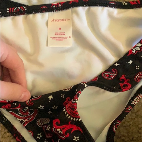 Red bandanna bathing suit - Picture 2 of 3